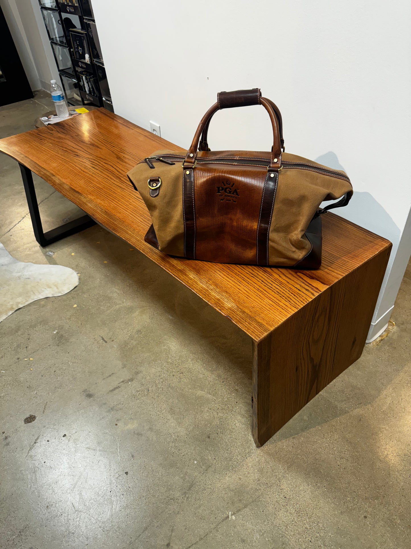 Black Oak Waterfall Table